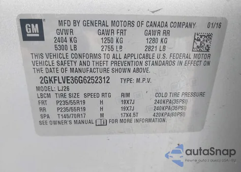 2016 GMC Terrain Denali from USA, damaged, VIN 2GKFLVE36G6252312